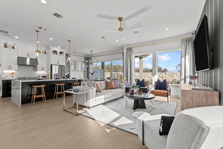 Family Room - Kitchen (Staged) Family Room - Kitchen (Staged)