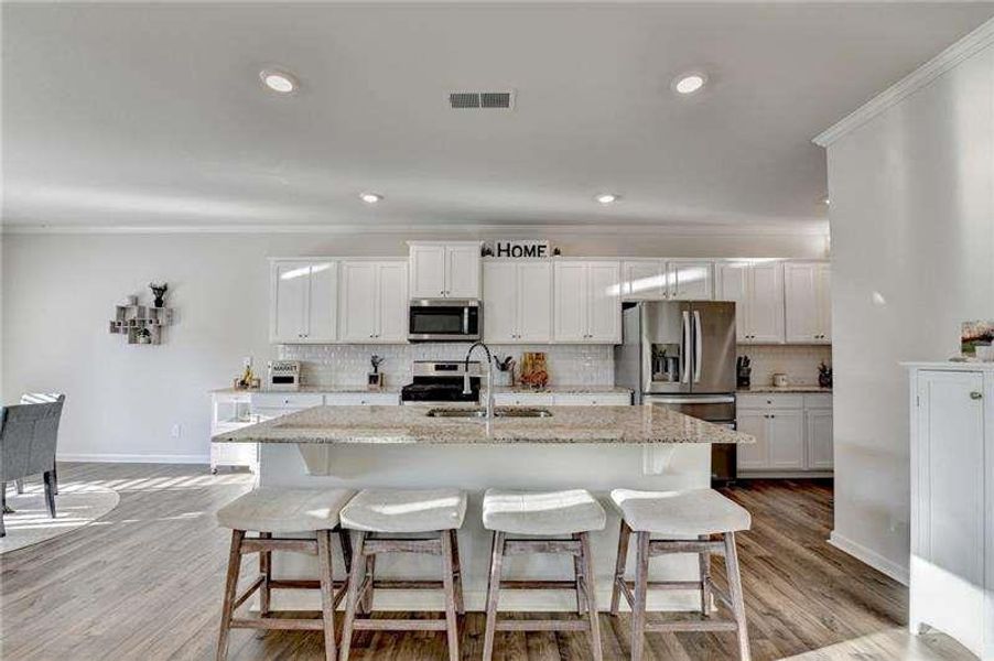 Furnished interior view inside a new home in , Braselton (Image 58).