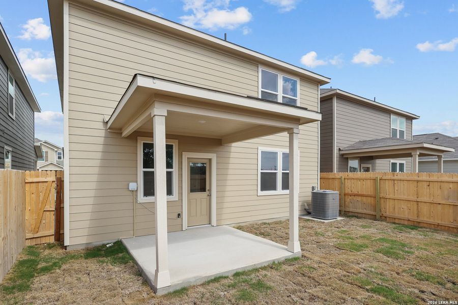 Exterior details and patio area of a home in Senna, Leon Valley (Image 22).