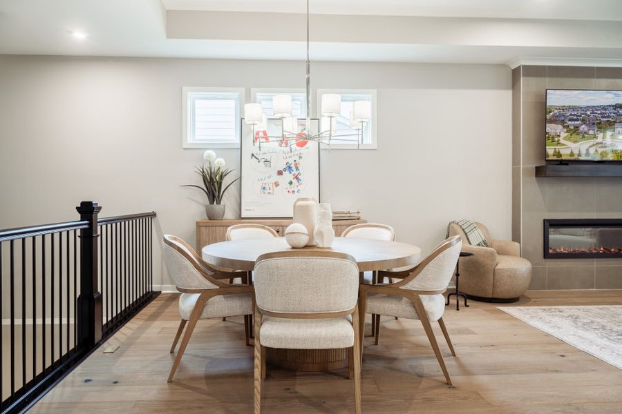 Representative furnished interior of a home built from the Linden by Fischer Homes in Twin Lakes, Hoschton (Image 14).