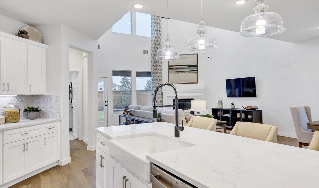 Kitchen with island