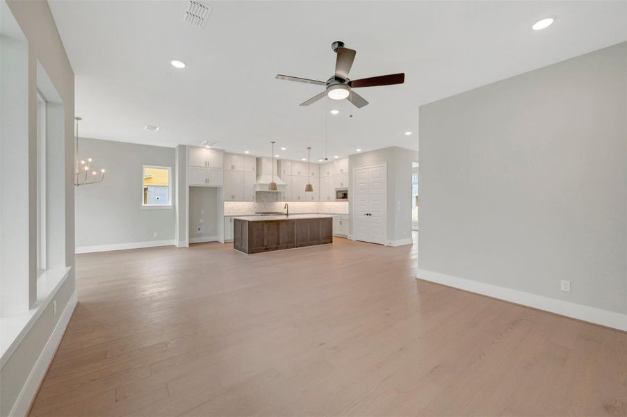 Spacious, unfurnished interior of a new home in Easthaven at Bridgeland Central - Horizon Collection, Cypress (Image 9).