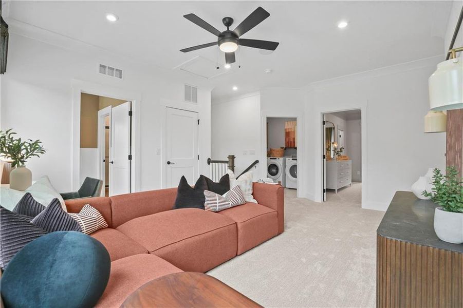 Furnished interior view inside a new home in Silverwood, Cumming (Image 17).