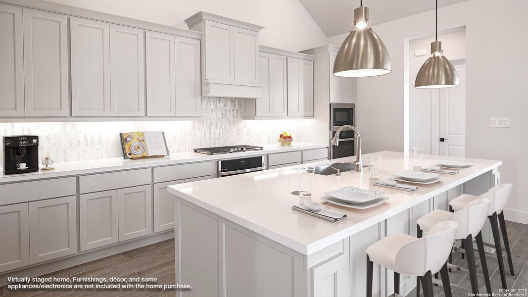 Furnished interior view inside a new home in Cibolo Valley Heights 65', Cibolo (Image 18).