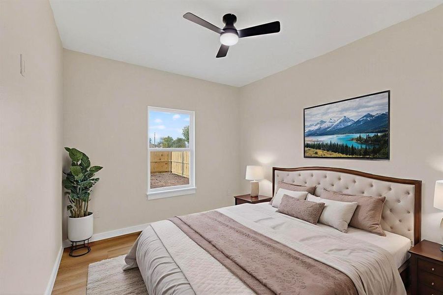 Furnished interior view inside a new home in , Rice (Image 7).