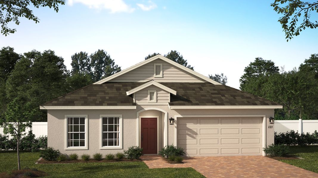 Representative exterior photo of a completed home built from the Kensington Flex Executive by Risewell Homes in Storey Creek, Kissimmee, FL (Image 7).