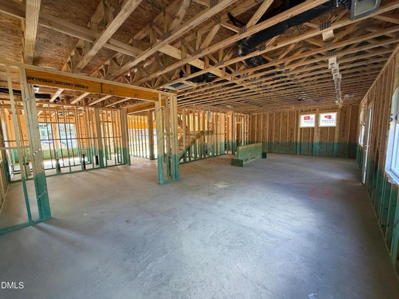 In-progress construction of a new home in Wendell Ridge, Wendell, NC (Image 36).