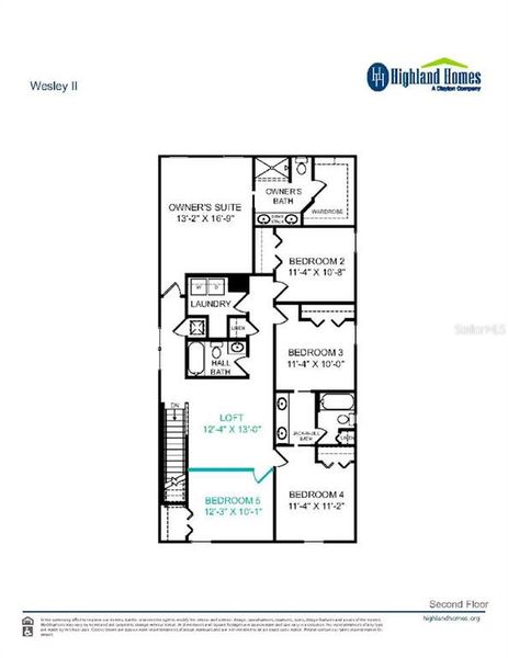 2D floor plan layout of this home in VillaMar, Winter Haven, FL (Image 2).