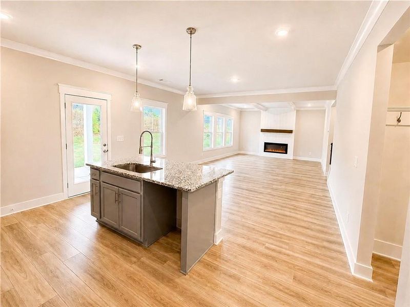 Furnished interior view inside a new home in Ponderosa Farms Estates, Gainesville (Image 13).