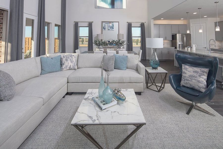 Representative furnished interior of a home built from the Amethyst by Taylor Morrison in Cross Creek Meadows 60s, Celina (Image 39).