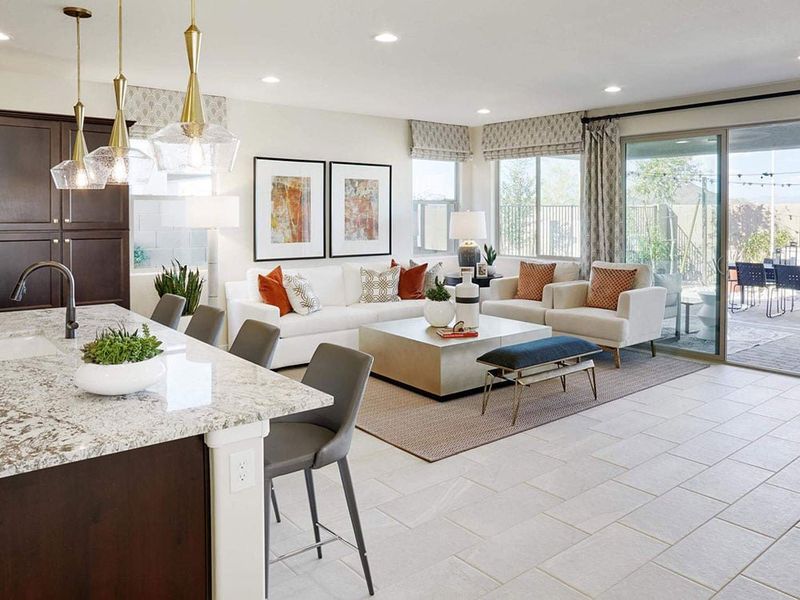 Furnished interior view inside a new home in Rancho Mercado, Surprise (Image 3).