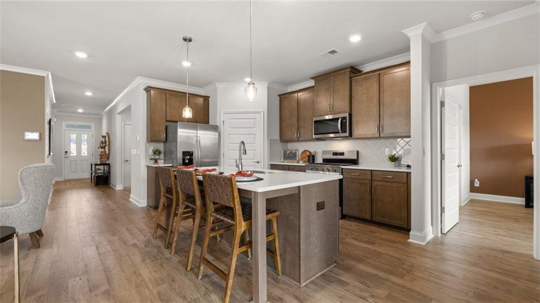 Furnished interior view inside a new home in Oak Ridge Meadows, Locust Grove (Image 14).