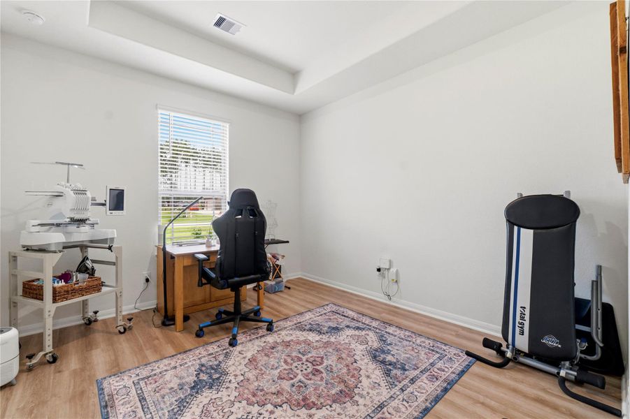 Furnished interior view inside a new home in Deer Pines, Conroe (Image 36).