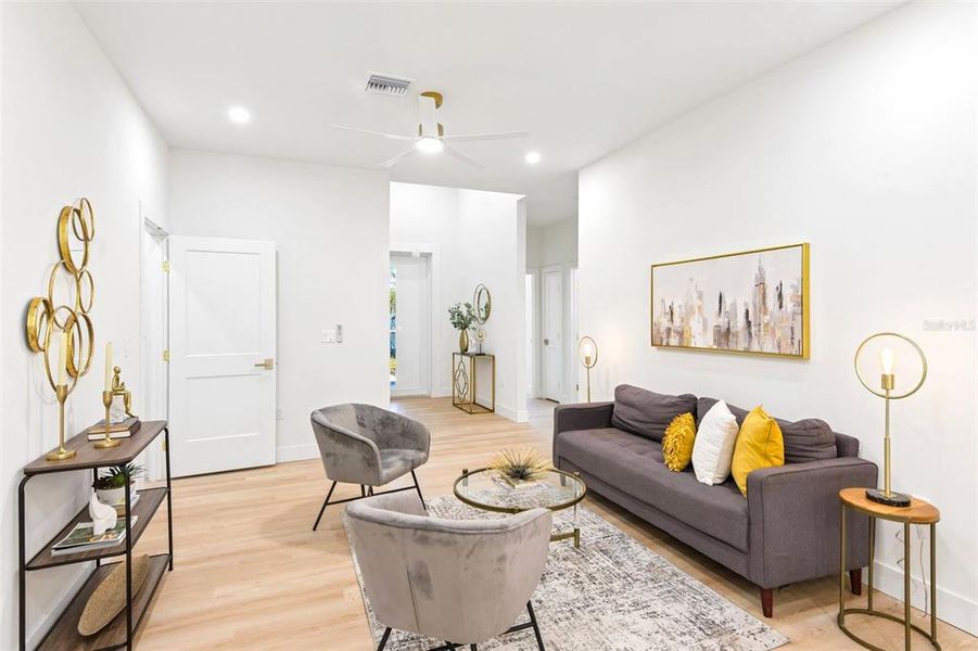 Furnished interior view inside a new home in , Dunedin (Image 11).