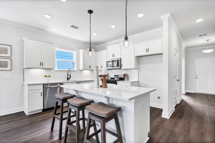 Furnished interior view inside a new home in Monroe Preserve, Chapin (Image 34).