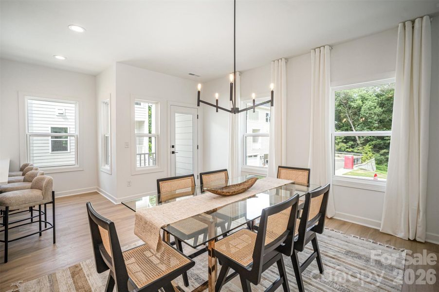 Furnished interior view inside a new home in , Charlotte (Image 7).