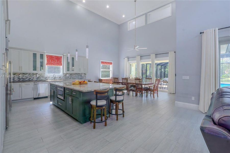 Furnished interior view inside a new home in , Parkland (Image 9).
