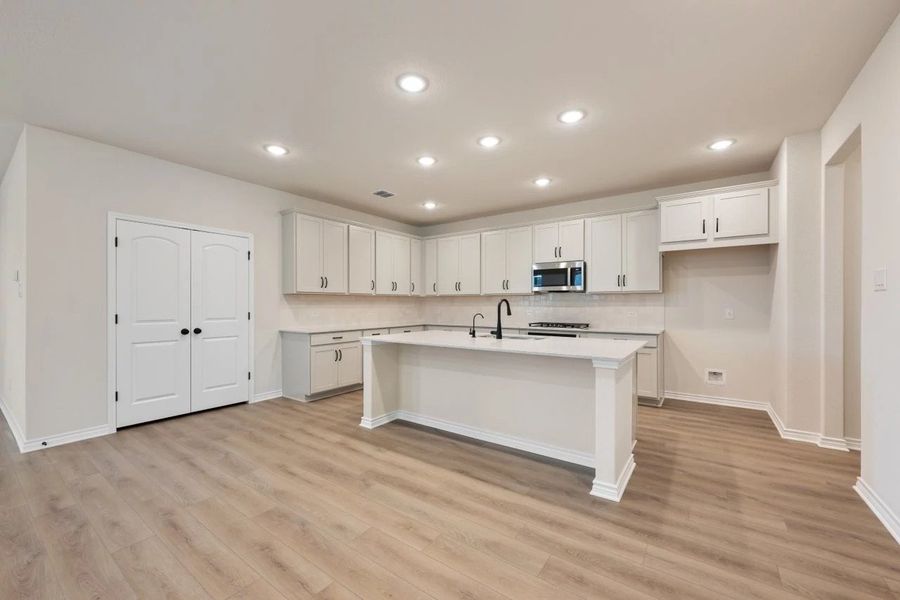 Furnished interior view inside a new home in Lariat, Liberty Hill (Image 5).
