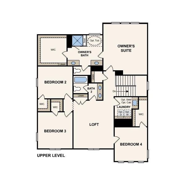 2D floor plan layout of this home in Running Creek, Locust, NC (Image 3).