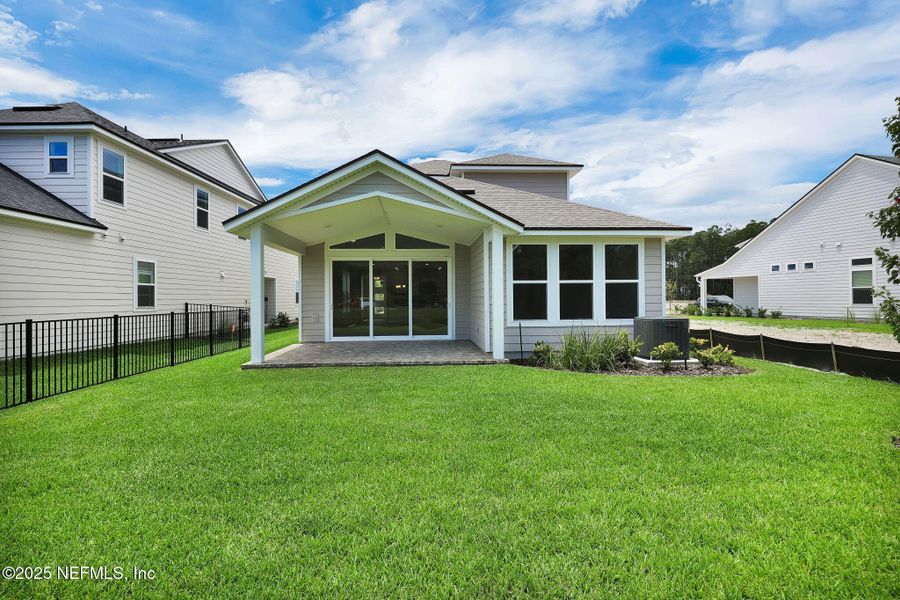 Exterior details and patio area of a home in Reflections at Nocatee, Ponte Vedra (Image 4).