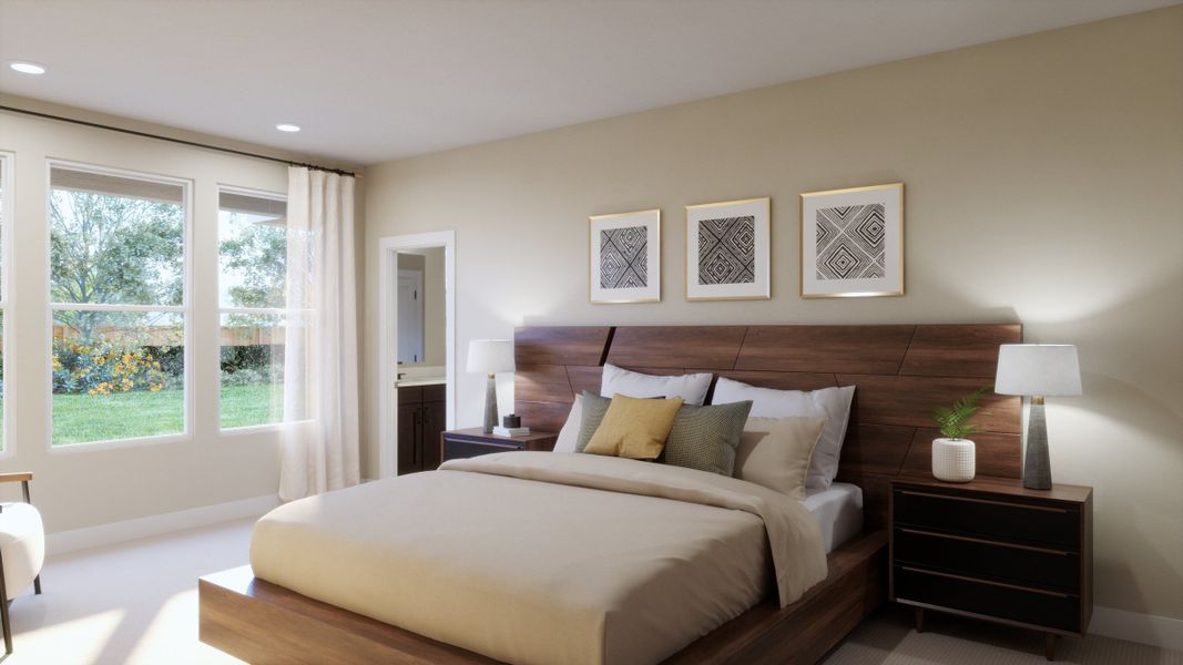 Representative furnished interior of a home built from the 3554 by Risewell Homes in Parkton Square, Kyle (Image 10).