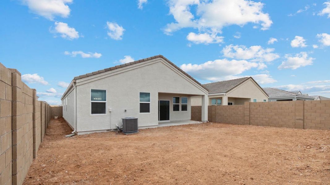 Exterior details and patio area of a home in Heartland Ranch, Coolidge (Image 3).