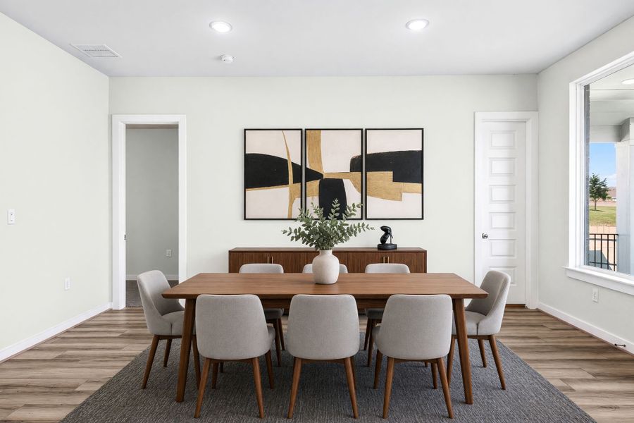 Furnished interior view inside a new home in The Colony, Bastrop (Image 7).
