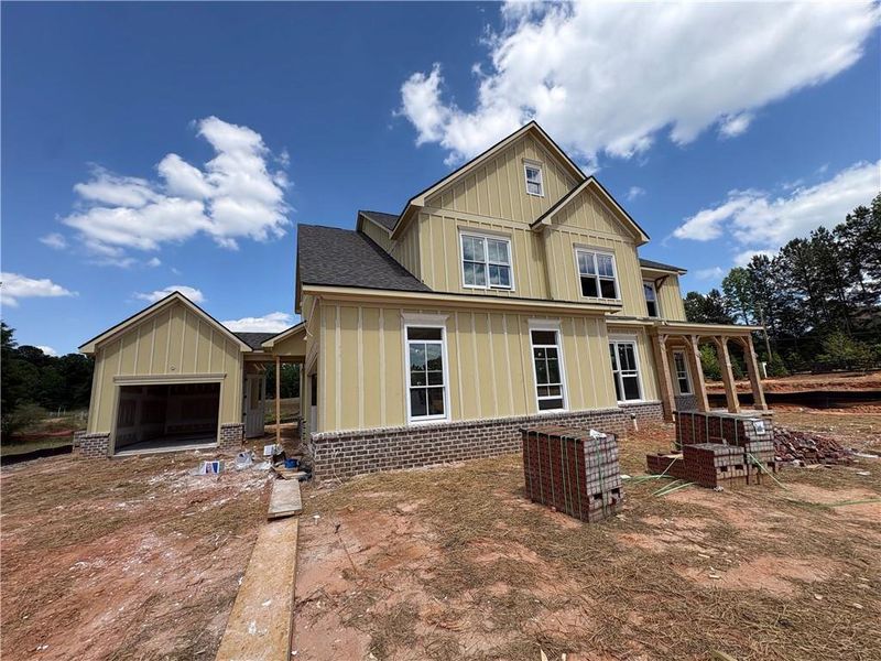 In-progress construction of a new home in The Tillery, Marietta, GA (Image 96).