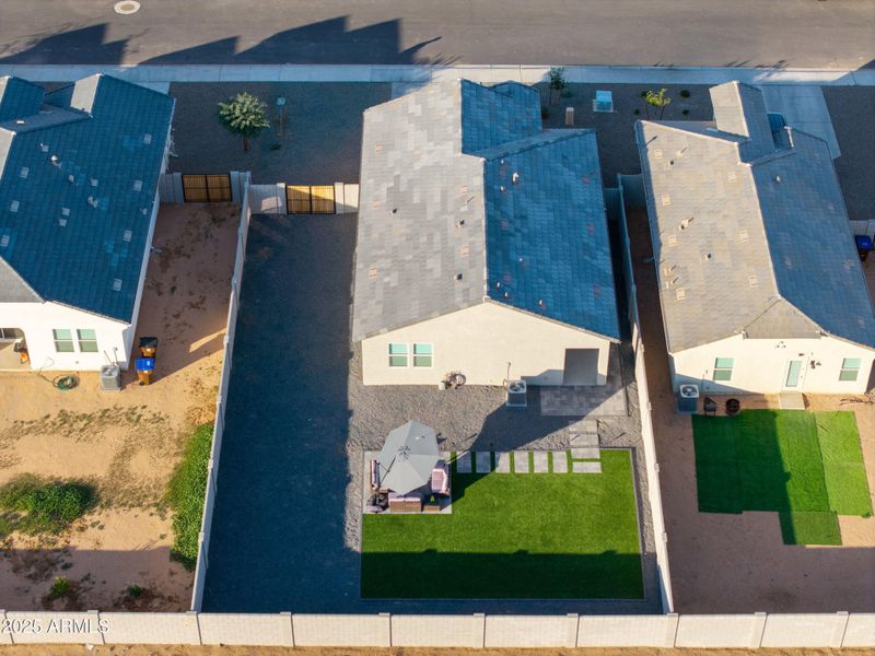 Aerial View Of the Backyard Aerial View Of the Backyard