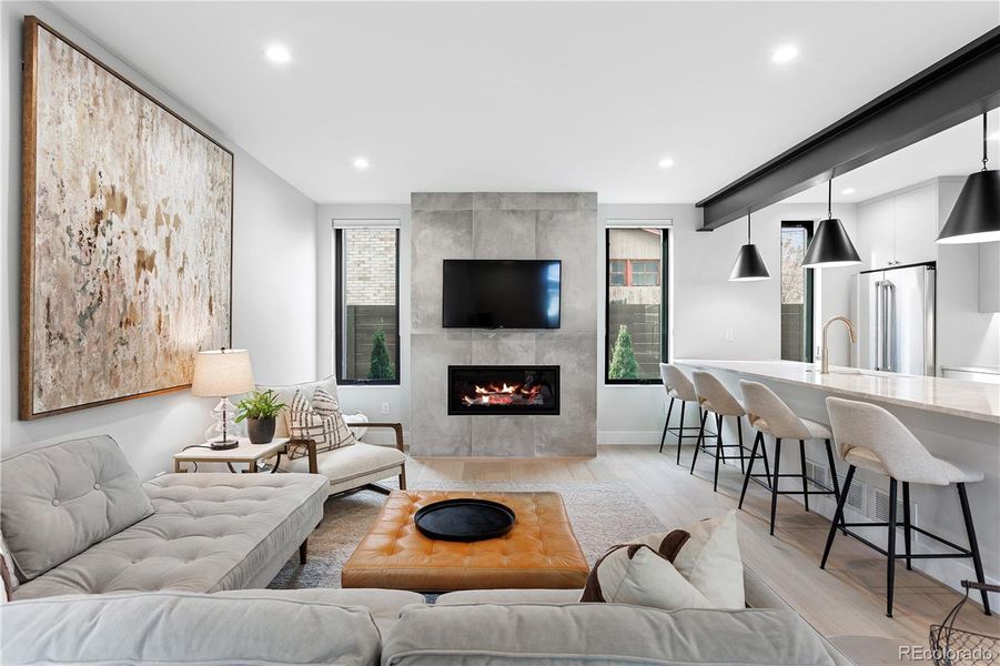 Furnished interior view inside a new home in , Denver (Image 27).