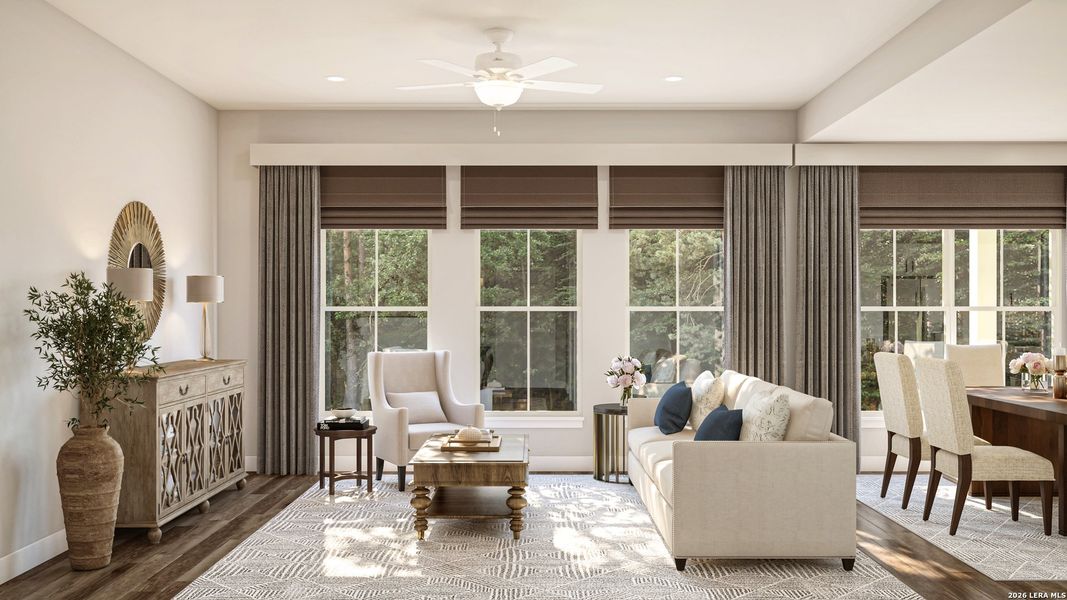 Furnished interior view inside a new home in Edgewood Estates, Midlothian (Image 14).