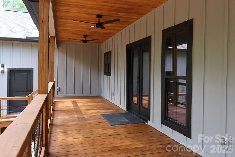 Exterior details and patio area of a home in , Rutherfordton (Image 20).