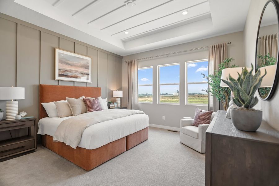 Representative furnished interior of a home built from the 5001 by Risewell Homes in Mead Crossing, Mead (Image 11).
