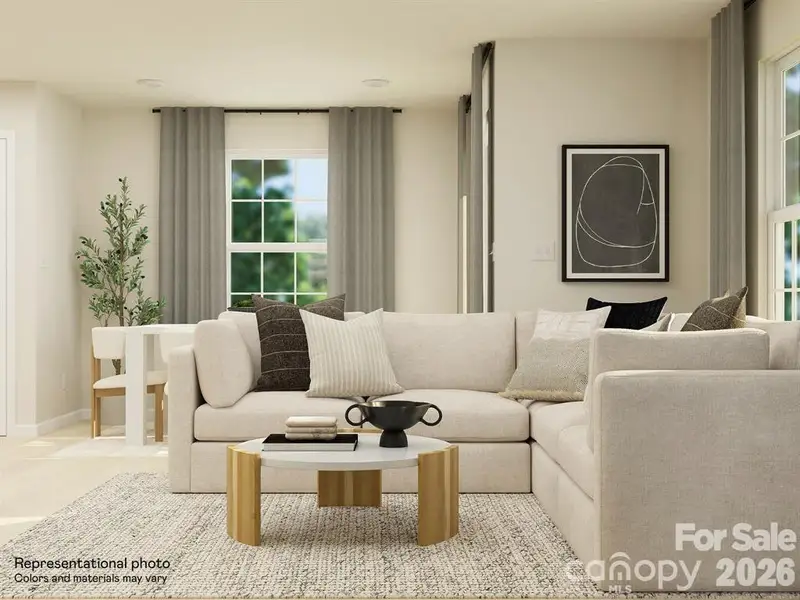 Furnished interior view inside a new home in River Ridge Townes, Charlotte (Image 6).