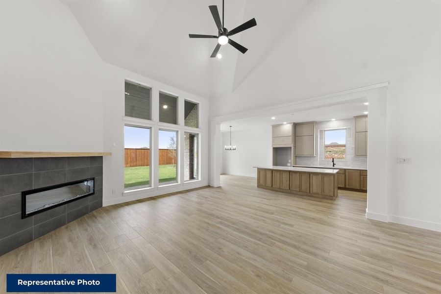 Representative unfurnished interior of a home built from the Crestwood 2FSW by First Texas Homes in Cambridge Estates, Prosper (Image 9). Representative unfurnished interior of a home built from the Crestwood 2FSW by First Texas Homes in Cambridge Estates, Prosper (Image 9).