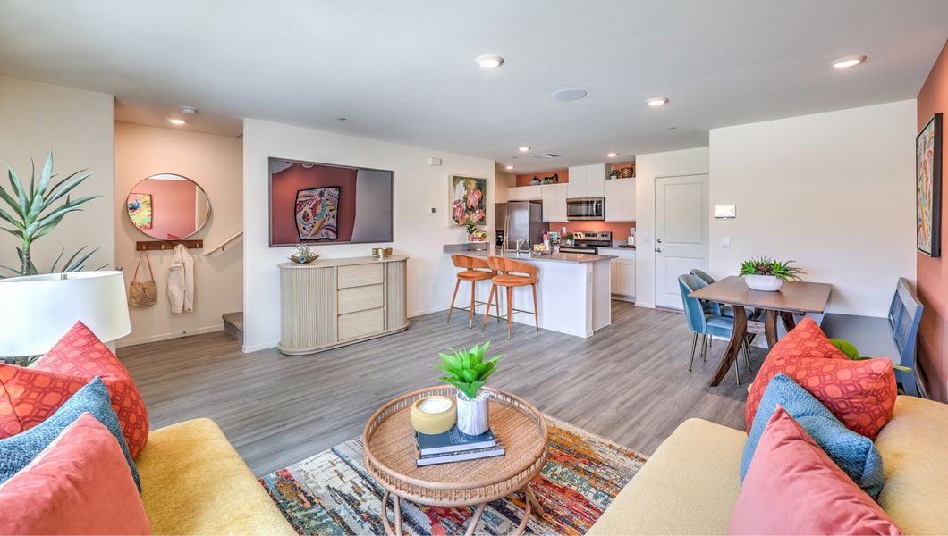 Representative furnished interior of a home built from the 1309 by D.R. Horton in Stone Creek, Clinton (Image 6). Representative furnished interior of a home built from the 1309 by D.R. Horton in Stone Creek, Clinton (Image 6).