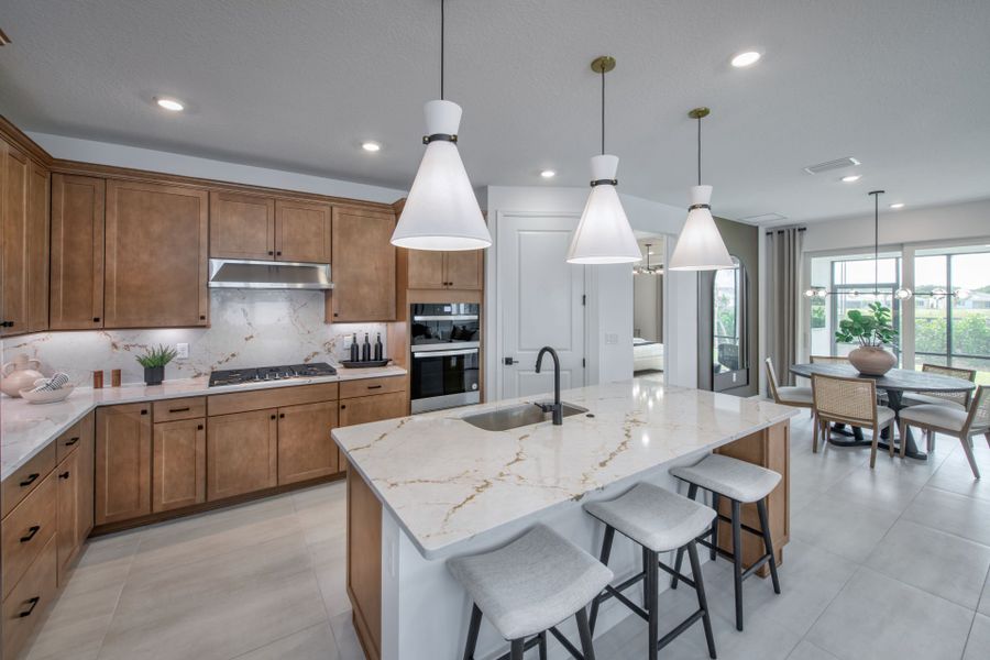 Furnished interior view inside a new home in Del Webb Tradition, Port St. Lucie (Image 4).