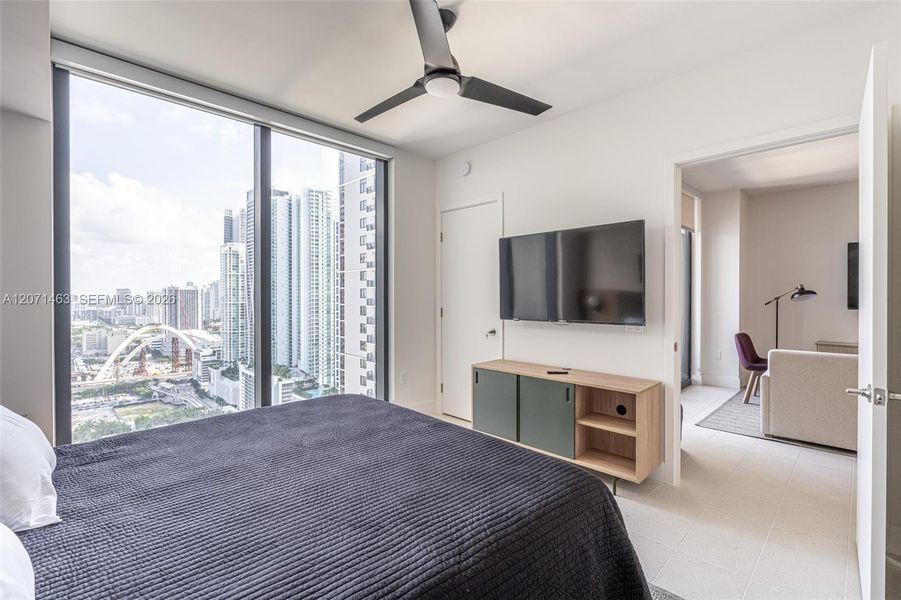 Furnished interior view inside a new home in , Miami (Image 26).