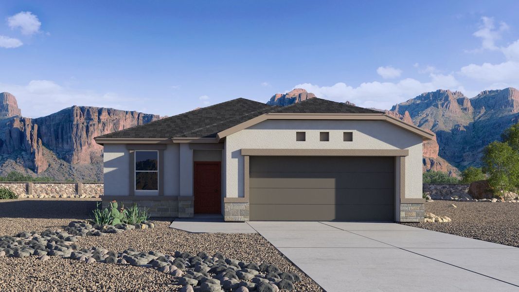 Representative exterior photo of a completed home built from the Dalton by D.R. Horton in Quail Ranch, San Tan Valley, AZ (Image 21). Representative exterior photo of a completed home built from the Dalton by D.R. Horton in Quail Ranch, San Tan Valley, AZ (Image 21).