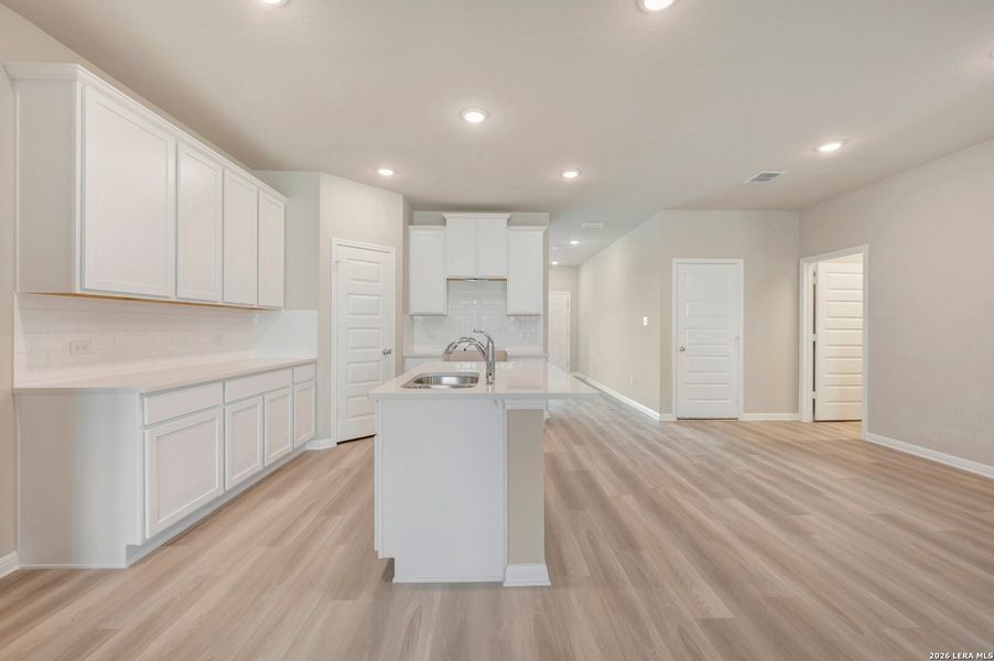 Furnished interior view inside a new home in Mesquite Ridge, San Antonio (Image 3).