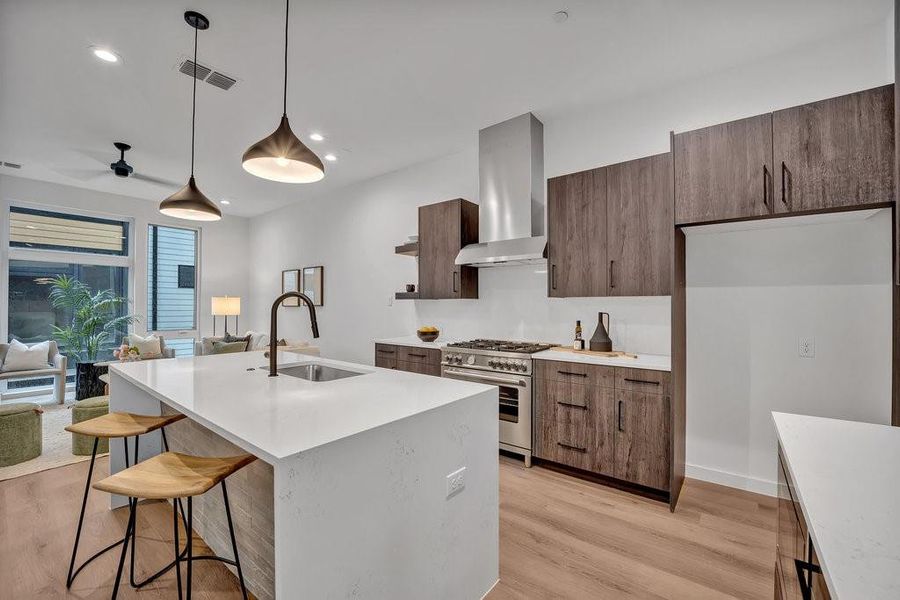 Furnished interior view inside a new home in , Dallas (Image 16).