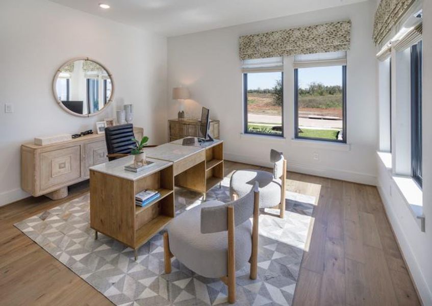 Furnished interior view inside a new home in Sienna, Missouri City (Image 17).