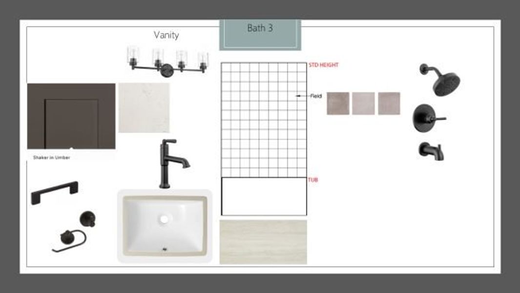 Sample of building materials used in homes in Heath Golf and Yacht Club, Rockwall (Image 29).
