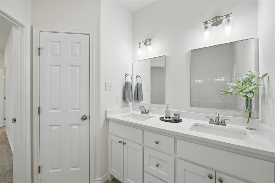 Bathroom with double vanity Bathroom with double vanity