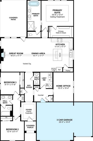 The Tacoma II floor plan by K. Hovnanian Homes. 1st Floor Shown. *Prices, plans, dimensions, features, specifications, materials, and availability of homes or communities are subject to change without notice or obligation.