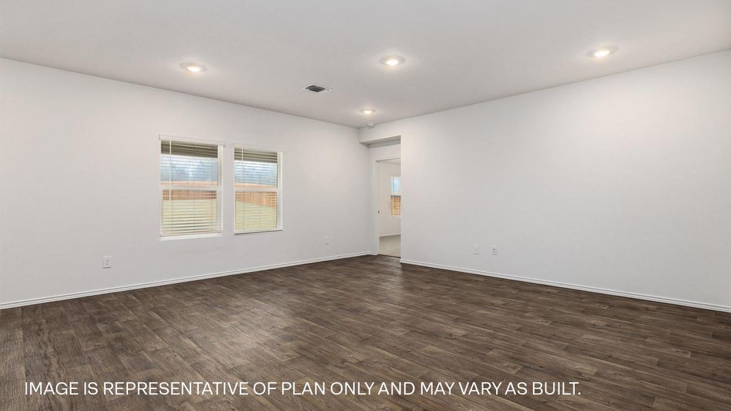 Representative unfurnished interior of a home built from the The Fairfield by D.R. Horton in Watermill, Uhland (Image 13).