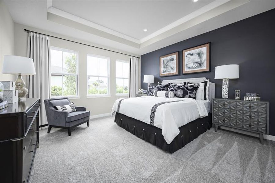 Furnished interior view inside a new home in Silver Oaks, Port St. Lucie (Image 10).