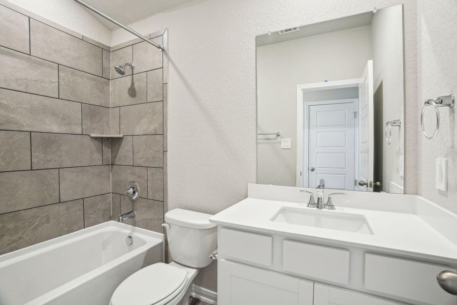 Photo is not of the actual home, but is an inspirational photo of builder’s model home and may depict options, furnishings, and/or decorator features that are not included