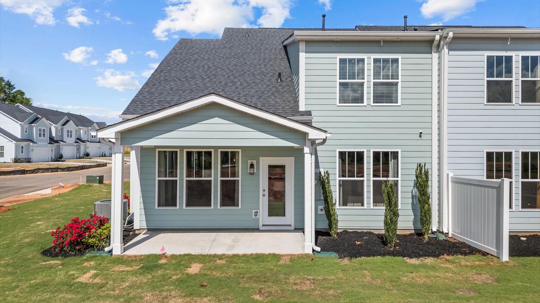 Representative exterior photo of a completed home built from the Lakehurst by DRB Homes in Village at Midway, Anderson, SC (Image 19).