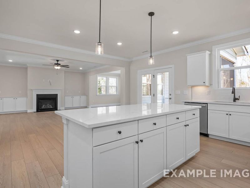 Furnished interior view inside a new home in Tobacco Road, Angier (Image 6).